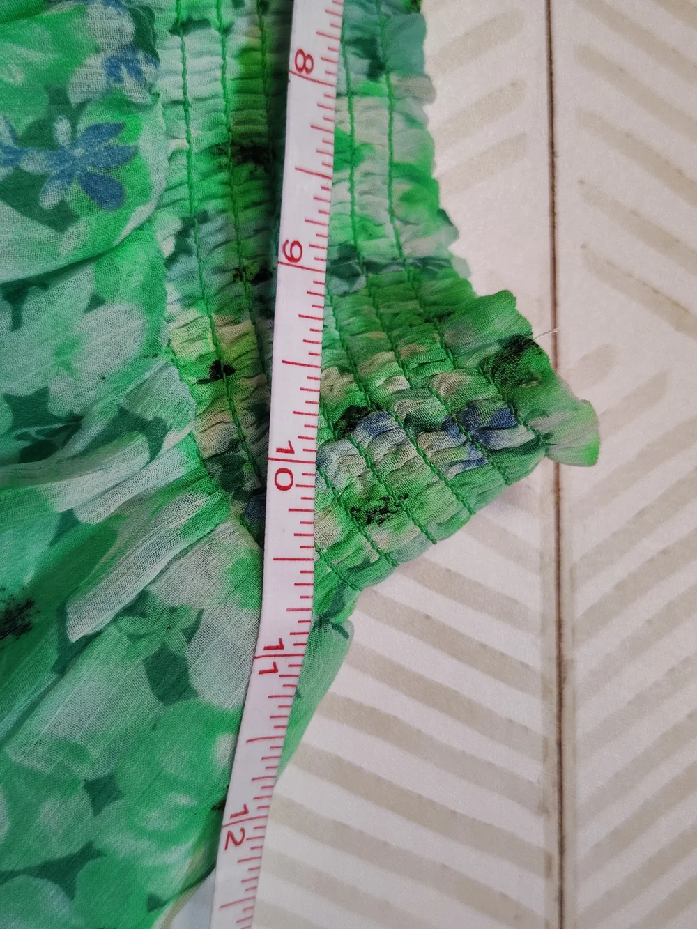Bb‎ Dakota Nwt Floral Tiered Green Mini Skirt - Women Xs